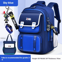 Schoolbag Boy Elementary School Students Three Four To Six Grade