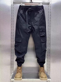 Wear-resistant Men's Multi-pocket Versatile Polyester Overalls