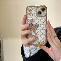 Light Luxury Electroplating Gold Love Mobile Phone Case