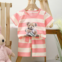 Short-sleeved Cotton Shorts Exercise Homewear Suit