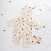 Baby Cotton Lace-up Jumpsuit