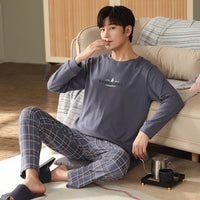 Men's Springsummer Thin Casual Pure Plus Size Middle Aged Homewear