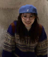 Retro Niche Fair Isle Long-sleeve Mock-neck Pullover Sweater
