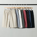 Summer Solid Color Cropped Pants Chinese Style