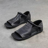 Summer Hollow Women's Sandals Flat Soft Bottom Low-top Roman Shoes