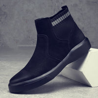 Martin Boots Men's High-Top Leather Short Boots Winter