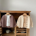 All-match Men And Women Baby Children's Round Neck Handmade Top