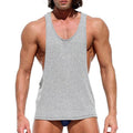 Men's Summer Solid Color Muscle Loose Printed Sleeveless Vest