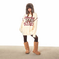 Christmas Sweater Retro Embroidered Crew Neck Sweater
