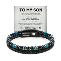 Stainless Steel Multi-layer Bracelet With A Card