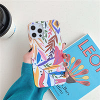 Compatible with Apple , Ins Simple Flowers Apple Mobile Phone Hard Case
