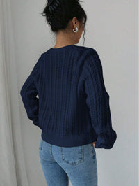 Long Sleeved Knitted Sweater For Women