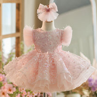 Girls' Pink Princess Dress Tulle Tutu Skirt