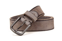 Men's leather pin buckle belt
