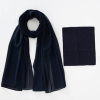 Modal Breathable Elastic Bucket Hat With Pearl Chiffon Scarf Headcloth