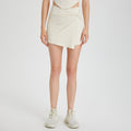 Women's Ribbed Twist High Waist Skirt