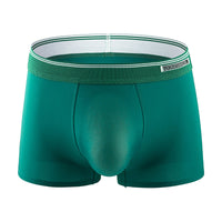 Ice Silk 3D Punching Die Thin Cool Breathable Traceless Solid Color Boxers Antibacterial Inner Stickers Boxer Briefs