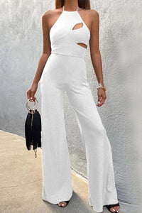 Trendy Fashion Temperament Women's Sleeveless Halter Jumpsuit