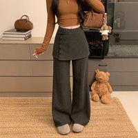 Korean-style Women's New Chic Versatile Loose Straight Pants