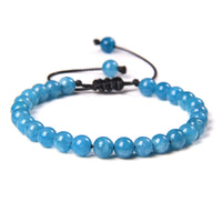 6mm Natural Stone Beads Womens Bracelet Yoga Energy Sports