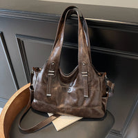 Large Capacity Soft Leather One Shoulder Bag Crossbody Women's All-match Underarm