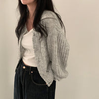 Retro Lazy Style Sweater Coat Women's Winter