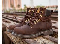 Men's High Top Waterproof And Velvet Rhubarb Boots