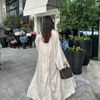 Muslim Fashion Bronzing Robe Abaya Outer Wear