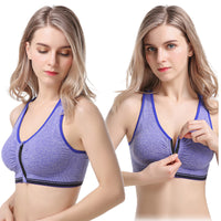 Front button zipper sports underwear