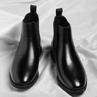 British Retro Chelsea Men's Fleece-lined Leather Boots