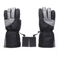 Usb electric five-finger ski gloves
