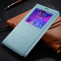 Smart cover for clamshell windows for Samsung note4