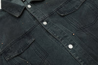 Punk Distressed Denim Jacket Coat Men