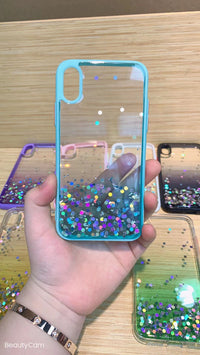 Gradient glitter phone case