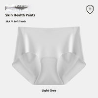 Seamless Underwear Women's Ice Silk Low Mid Waist One Piece