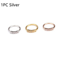 1 Pcs 0.8x8mm Nose Piercing Body Jewelry Part Nose Hoop Nost