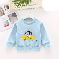 Children plus velvet thick autumn and winter sweater