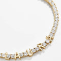Customized Stainless Steel Letter Name Zirconium Tennis Bracelet