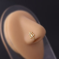 Women's Butterfly Water Drop Fake Perforated Nose Ring