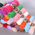 Pure Color Pleated Cotton Scarf Cotton And Linen Scarf