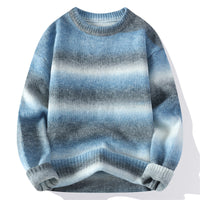 Men's Gradient-Color Loose-fit Knitted Sweater