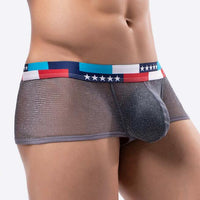 Performance See-through Ultra-fine Mesh Bag Low Waist U Convex Wide-brimmed Boxers