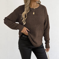 Fashion Loose Flower Velvet Women's Pullover Bottoming Sweater