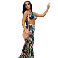 Women's Summer New Sexy Printed Strapless Style Two-piece