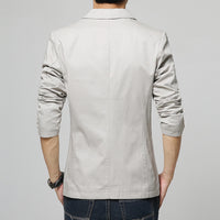 Men's Heavy Washed Cotton American Casual Suit