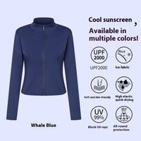 Sports Yoga Jacket Women's Long-sleeved Outdoor Sun-proof Workout Clothes