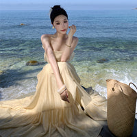 Fashionable Backless Strap Dress For Women