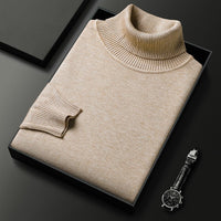 Trendy High-end Knitwear Men's Casual Sweater Warm Top Autumn And Winter New Base Ride Thickened