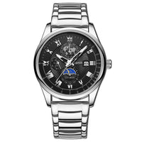 Men's Waterproof Luminous Wrist Belt Moon Quartz Watch