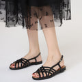 Womens Fashionable Woven Soft-soled Openwork Sandals